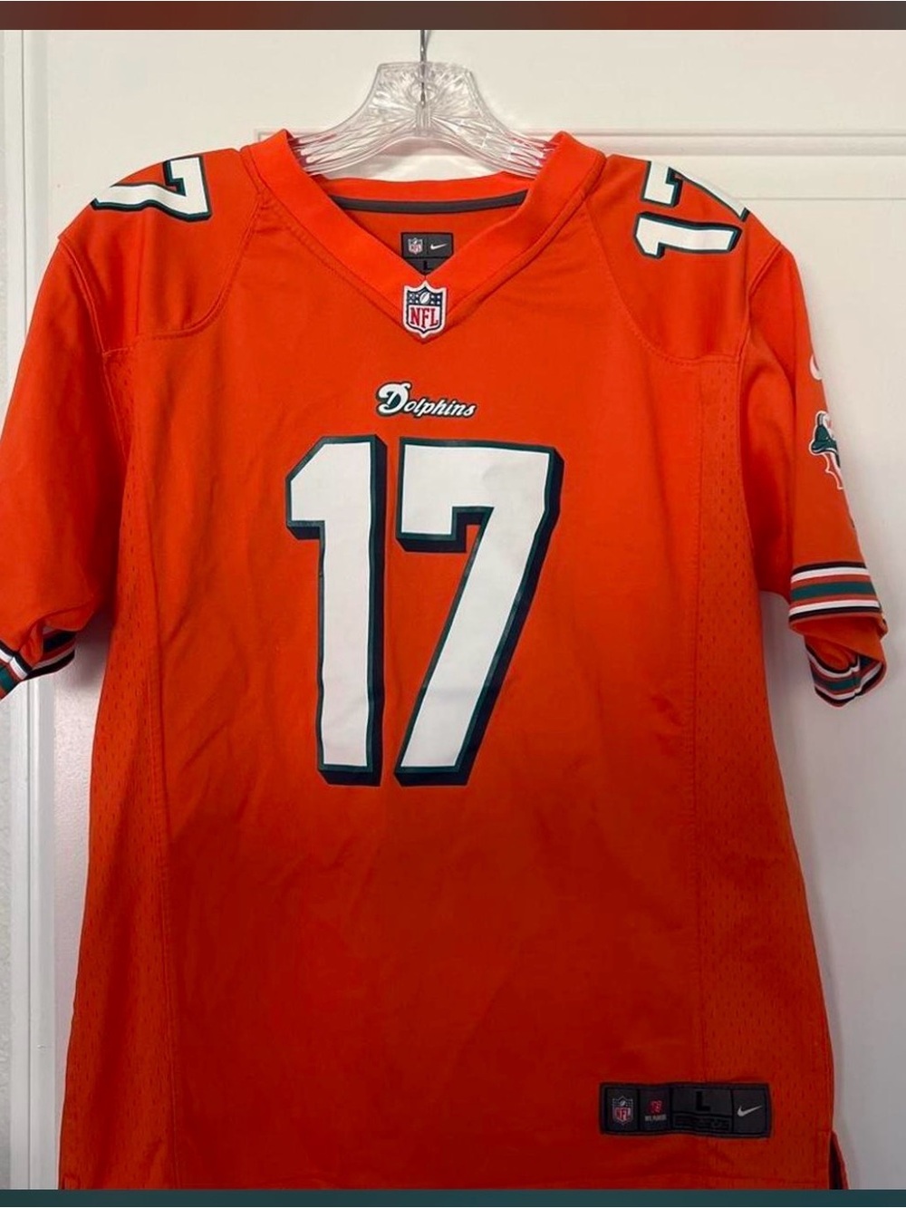 Nike Orange Miami Dolphins #17 Men's Football Color Rush Jersey